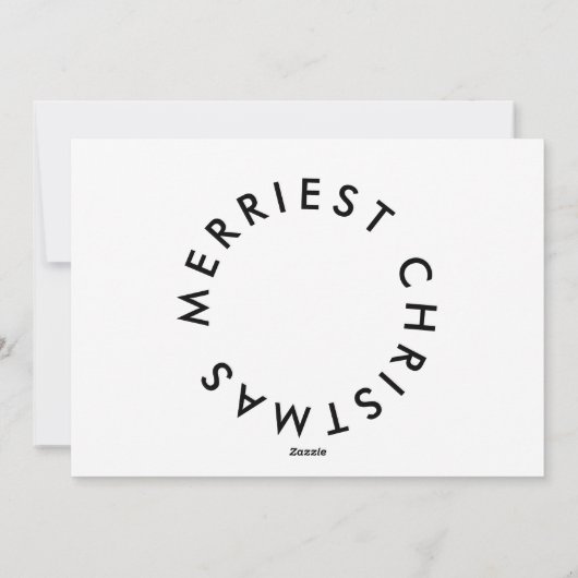 MODERN & BOLD Vrolijk Kerstfeest Gelukkig Nieuwjaa Feestdagenkaart (Achterkant)