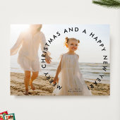 MODERN & BOLD Vrolijk Kerstfeest Gelukkig Nieuwjaa Feestdagenkaart