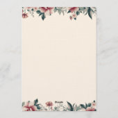 Modern Bold Wedding Invitation - Clean Elegant  Kaart (Achterkant)