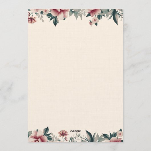 Modern Bold Wedding Invitation - Clean Elegant Kaart (Achterkant)