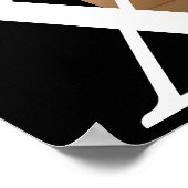 Modern Bold White black Trendy photo graduation Poster (Hoek)