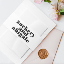 Modern Bold Wit Zwart Trouwen