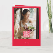 Modern & Bold Wonderful Typography Foto Business Feestdagen Kaart (Achterkant)