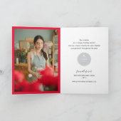 Modern & Bold Wonderful Typography Foto Business Feestdagen Kaart (Binnen)