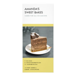 MODERN BOLD YELLOW BLACK BAKERY PRICE SERVICE RECLAMEKAART