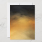 Modern Bold Zwart Goud Bow Save the Date Kaart (Achterkant)