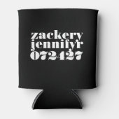 Modern Bold Zwart Wit Blikjeskoeler (Voorkant)