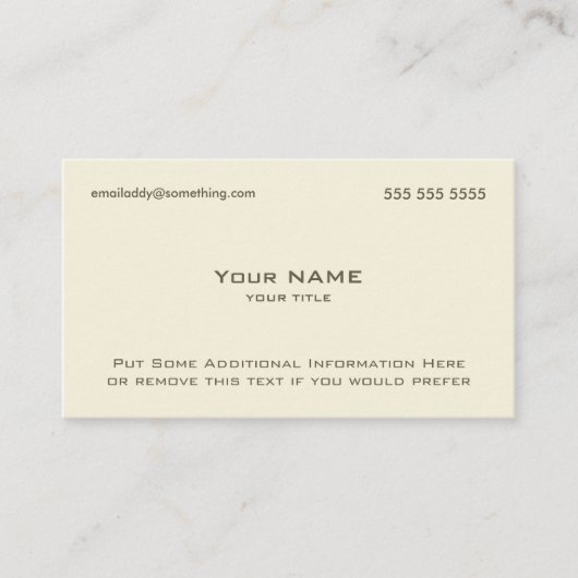 Modern Bone Visitekaartje (Voorkant)