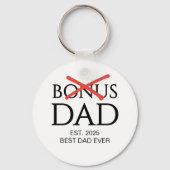 Modern BONUS PAPA Gevestigd Sleutelhanger (Voorkant)