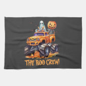 Modern Boo Crew Waterverf Grappige pompoen Hallowe Theedoek (Horizontaal)