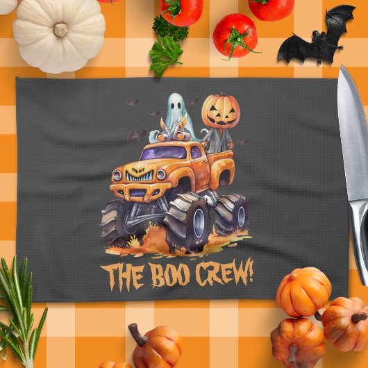 Modern Boo Crew Waterverf Grappige pompoen Hallowe Theedoek