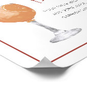 Modern Boog Terracotta Mimosa Bar Bord Poster (Hoek)