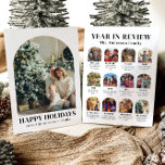 Modern boogjaar in Review Familiefoto Kerst Feestdagenkaart<br><div class="desc">Deel de favoriete momenten van het jaar van je familie met onze Modern Arch Year in Review Family Photo Christmas Holiday Kaart! Dit elegante ontwerp heeft een strakke booglay-out, ideaal voor het weergeven van een collectie van uw gekoesterde foto's van het afgelopen jaar. Elk afbeelding kan speciale herinneringen, mijlpalen of...</div>