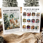 Modern boogjaar in Review Familiefoto Kerst Feestdagenkaart<br><div class="desc">Deel de favoriete momenten van het jaar van je familie met onze Modern Arch Year in Review Family Photo Christmas Holiday Kaart! Dit elegante ontwerp heeft een strakke booglay-out, ideaal voor het weergeven van een collectie van uw gekoesterde foto's van het afgelopen jaar. Elk afbeelding kan speciale herinneringen, mijlpalen of...</div>