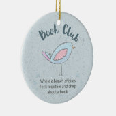 Modern Book Club Funny Bunch of Birds Keramisch Ornament (Rechts)
