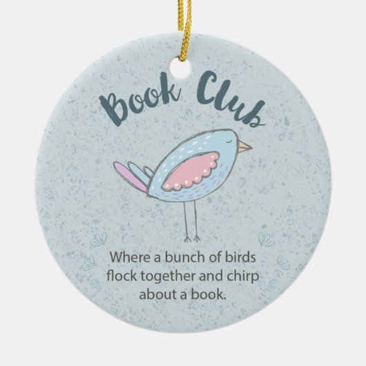 Modern Book Club Funny Bunch of Birds Keramisch Ornament (Voorkant)