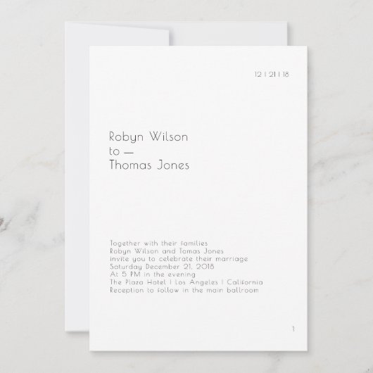 Modern Book Page Weddenschap 5x7 Kaart (Voorkant)