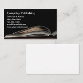 Modern Book Publishing & Author Theme Visitekaartje (Voorkant / Achterkant)