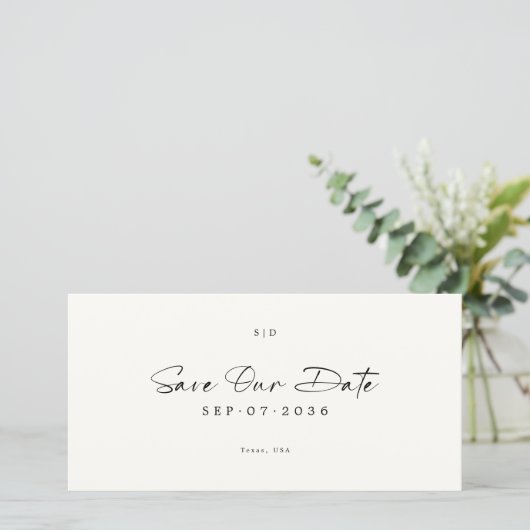 Modern Bookmark QR Code 2 Photo Save the Date (Staand voorkant)