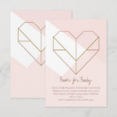 Modern Books for Baby Card – Abstract Geometric Informatiekaartje (Voorkant / Achterkant)