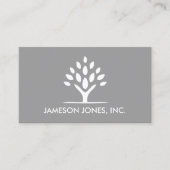 MODERN BOOMWIT/GRIJS Visitekaartje (Voorkant)