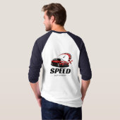 Modern Borcelle Tuning Studio Logo - Sportieve Aut T-shirt (Achterkant volledig)