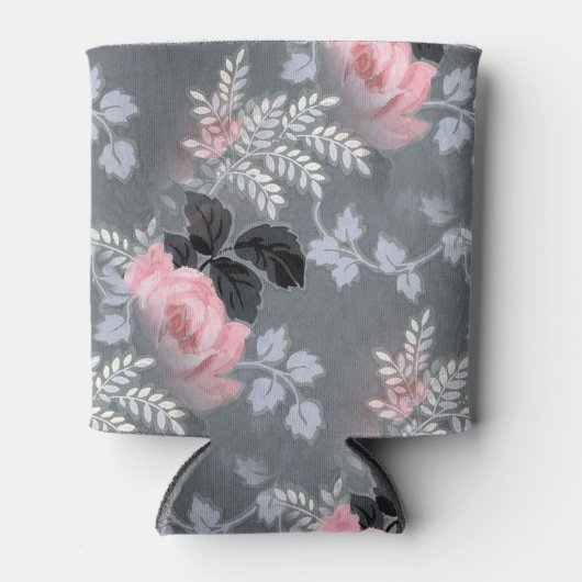 Modern Bord Roze Rozen Blikjeskoeler (Voorkant)