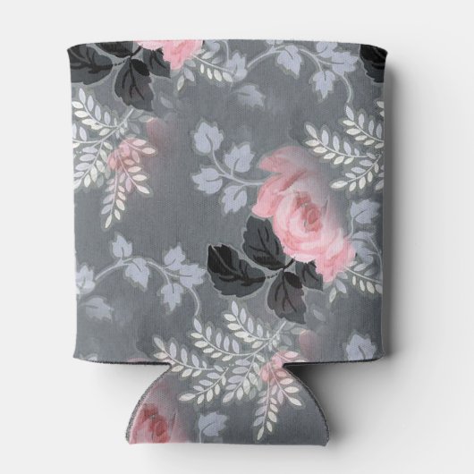 Modern Bord Roze Rozen Blikjeskoeler (Achterkant)