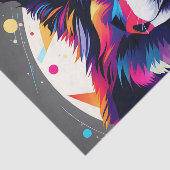 Modern Border Collie Abstract Tissuepapier (Detail)