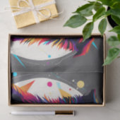 Modern Border Collie Abstract Tissuepapier (Geschenk)