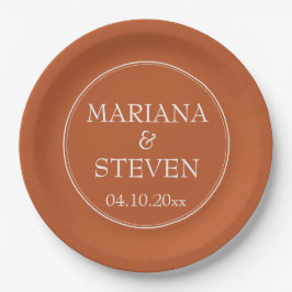 Modern Border Minimalist Terracotta Paper Bord