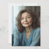 Modern Born in 1966 4 Photos 60th Birthday Party Kaart (Achterkant)