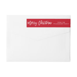 Modern Borstel Script Star Merry Christmas