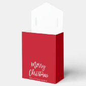 Modern Borstel Script Star Merry Christmas Bedankdoosjes (Geopend)