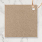 Modern Borstelscript Groene Kerst Kraft Square Bedankjes Labels (Achterkant)