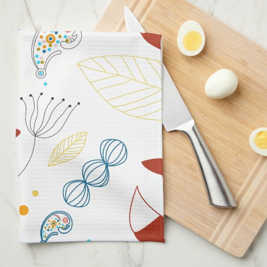 modern bos Dieren Fox Pattern Theedoek (Quarter Fold)