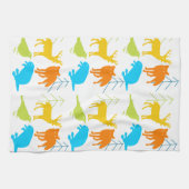 modern bos Dieren Fox Pattern Theedoek (Horizontaal)