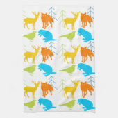 modern bos Dieren Fox Pattern Theedoek (Verticaal)