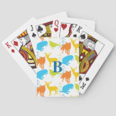  modern bospatroon pokerkaarten (Achterkant)