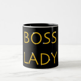 Modern boss Lady design Tweekleurige Koffiemok