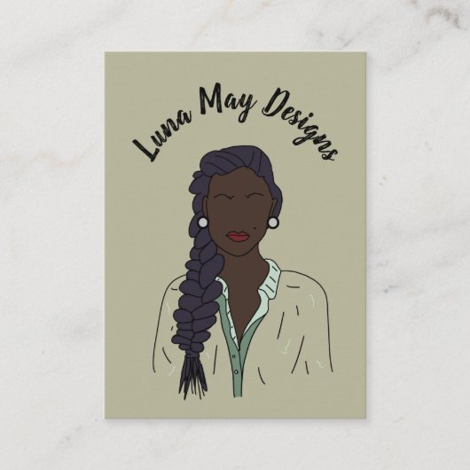 Modern Boss Woman Sieraden Display Visitekaartje (Voorkant)