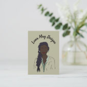 Modern Boss Woman Sieraden Display Visitekaartje (Staand voorkant)