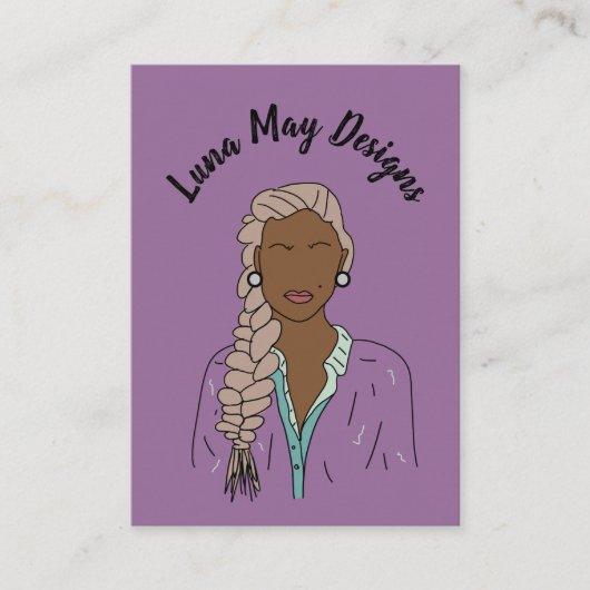 Modern Boss Woman Sieraden Display Visitekaartje (Voorkant)