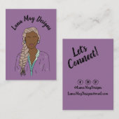 Modern Boss Woman Sieraden Display Visitekaartje (Voorkant / Achterkant)