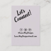 Modern Boss Woman Sieraden Display Visitekaartje (Achterkant)