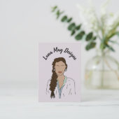 Modern Boss Woman Sieraden Display Visitekaartje (Staand voorkant)