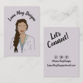 Modern Boss Woman Sieraden Display Visitekaartje (Voorkant / Achterkant)