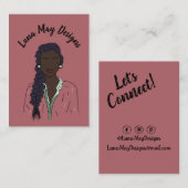 Modern Boss Woman Sieraden Display Visitekaartje (Voorkant / Achterkant)