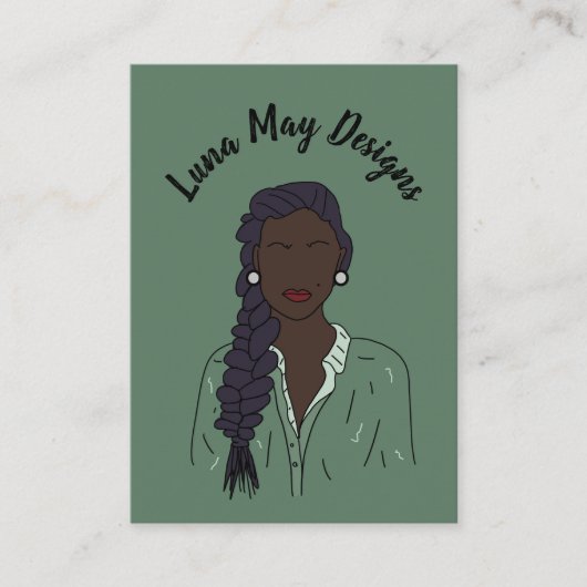 Modern Boss Woman Sieraden Display Visitekaartje (Voorkant)