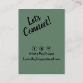 Modern Boss Woman Sieraden Display Visitekaartje (Achterkant)